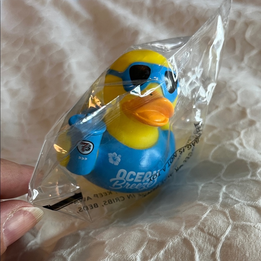 7Brew Blue and Yellow Rubber Duck with Sunglasses